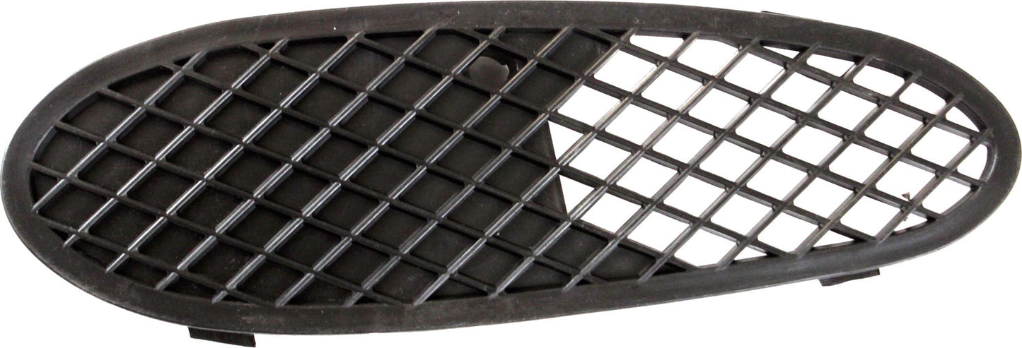 Front, Passenger Side, Outer Bumper Grille, Black