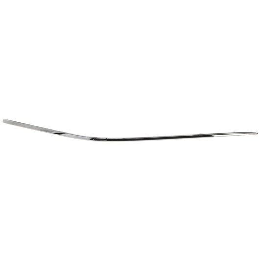 Front, Passenger Side Bumper Trim, Chrome, Side Bumper Molding, Without Turn Signal Light Hole, Mounts On Impact Strip