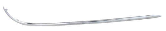 Front, Passenger Side, Outer Bumper Trim, Chrome, Side Impact Strip Molding, Base Model