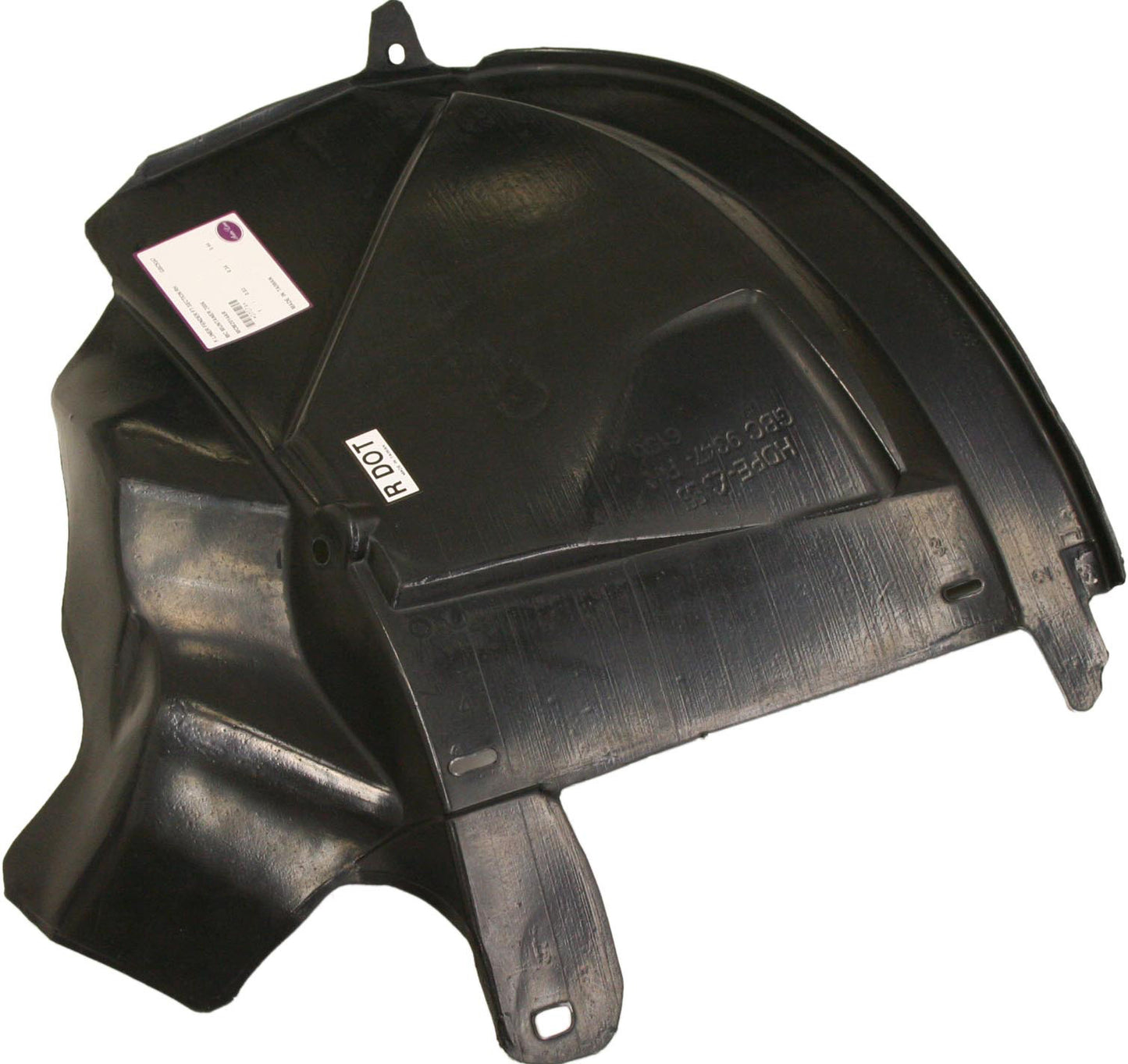 Front, Passenger Side, Front Section Fender Liner