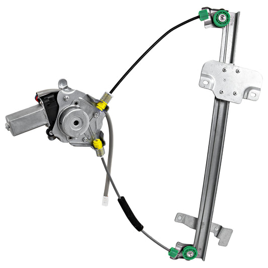 Front, Passenger Side Window Regulator, Power, With 2-Prong Connector