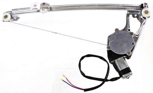 Rear, Driver Side Window Regulator, Power, With Motor