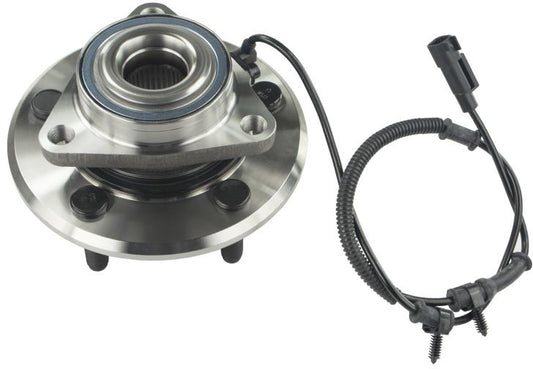 MB25309 Front, Driver or Passenger Side Wheel Hub, 5 Lugs, With Bearing, Supreme Series