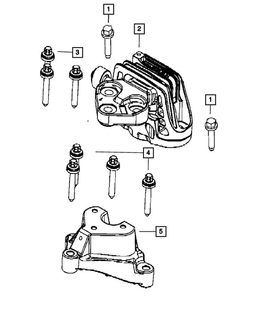 06513182AA Bolt - Direct Fit, Sold individually