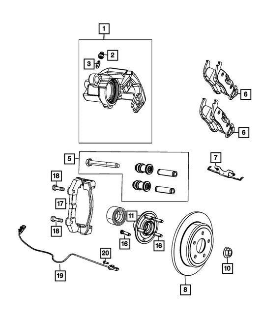 06513245AA Bolt - Direct Fit, Sold individually