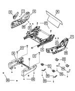 1JB26DX9AA Чехол на направляющую сиденья — прямой монтаж, продается отдельно