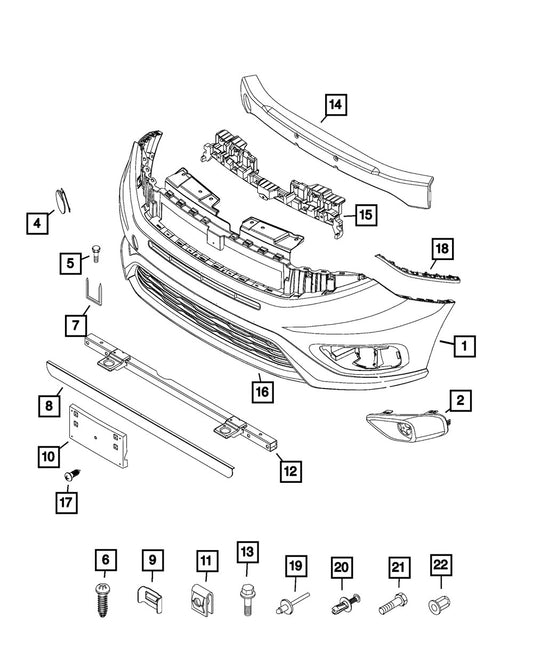 5YH25LXHAA Front Bumper