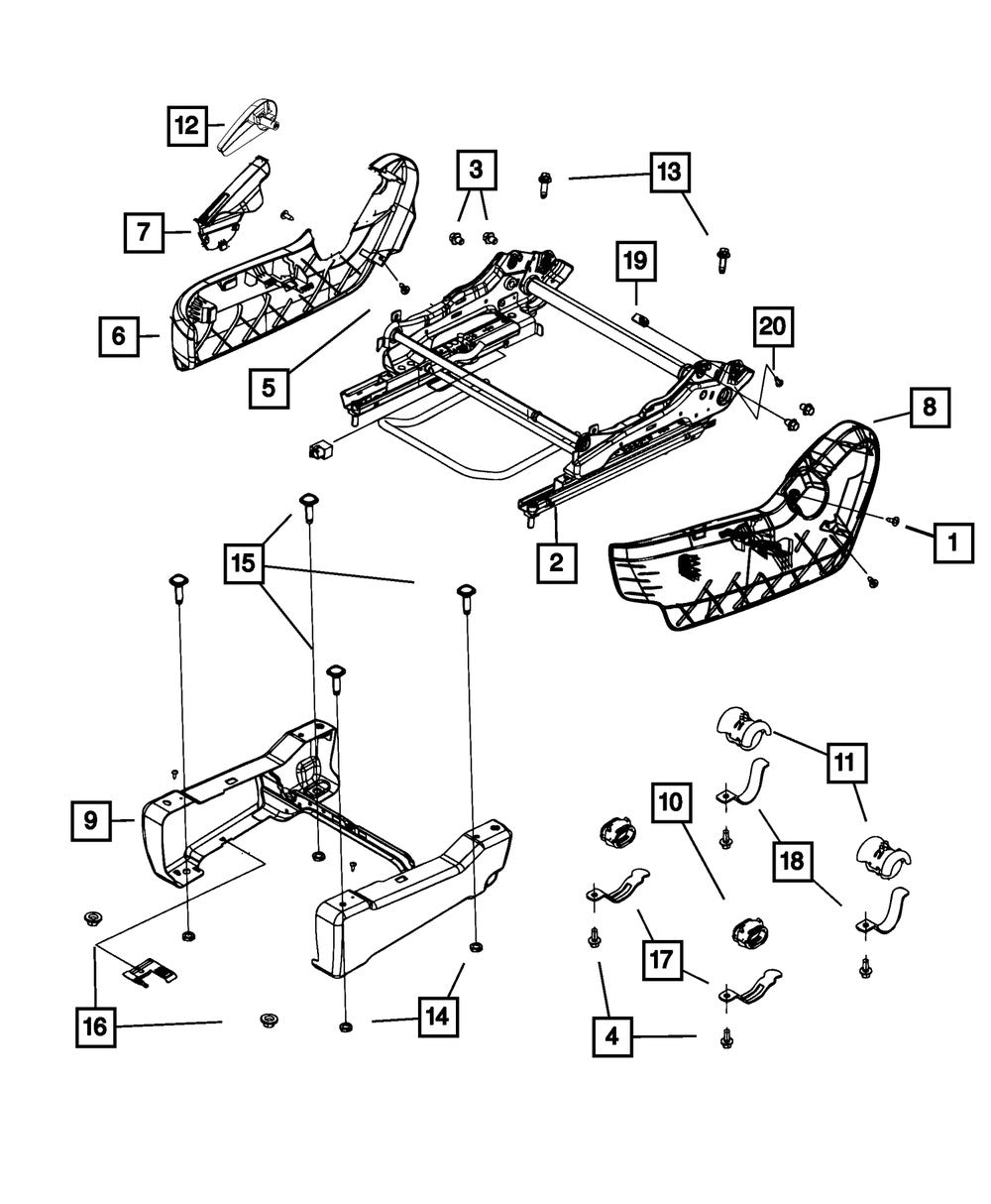 68050900AA Bolt - Direct Fit, Sold individually
