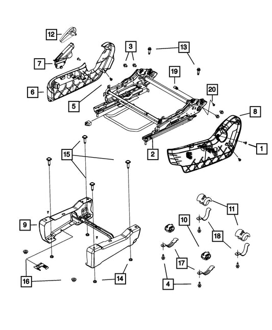 68050900AA Bolt - Direct Fit, Sold individually