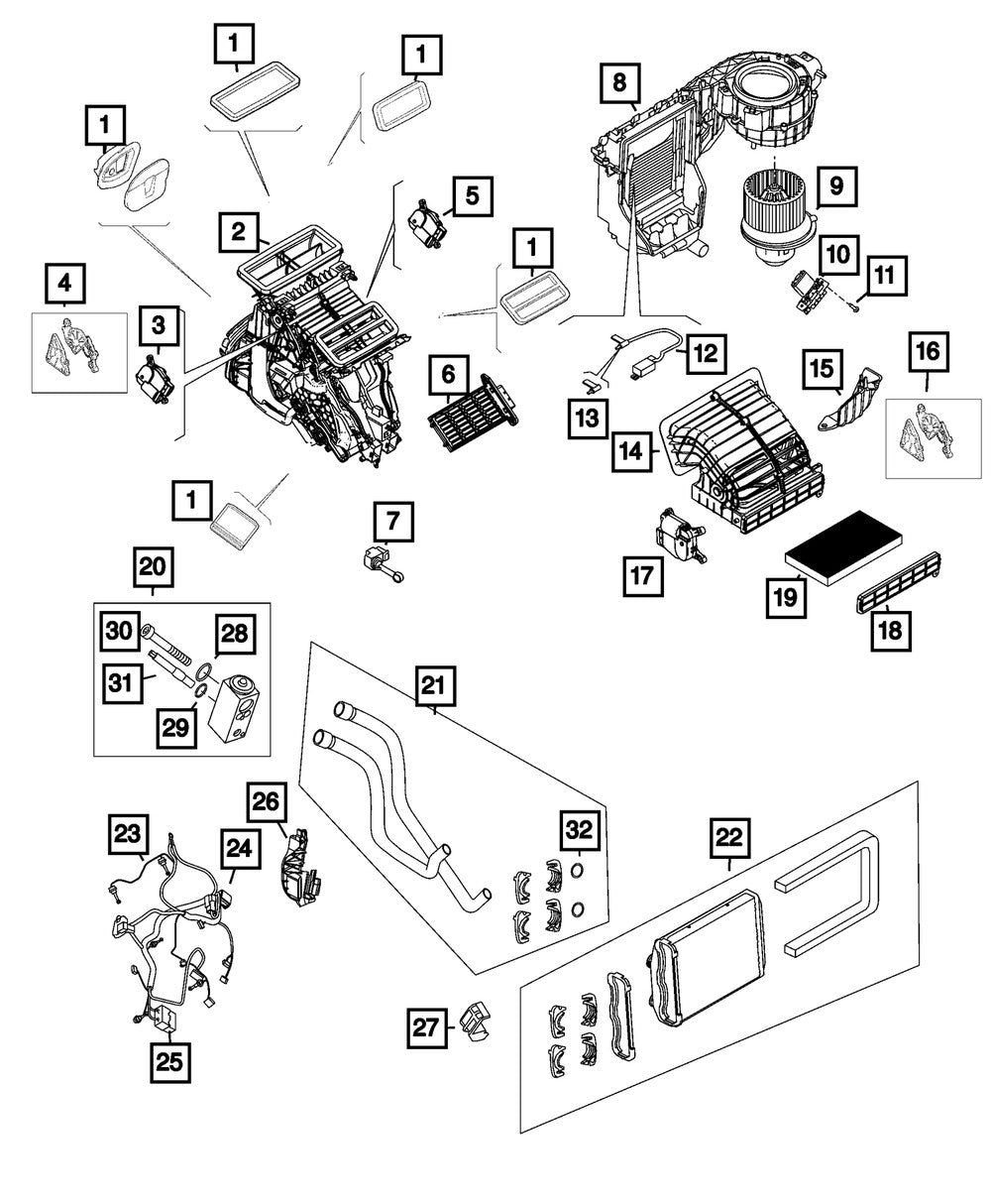 68130668AA A/C Expansion Valve