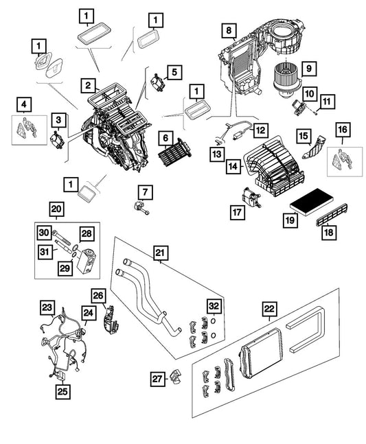68130668AA A/C Expansion Valve