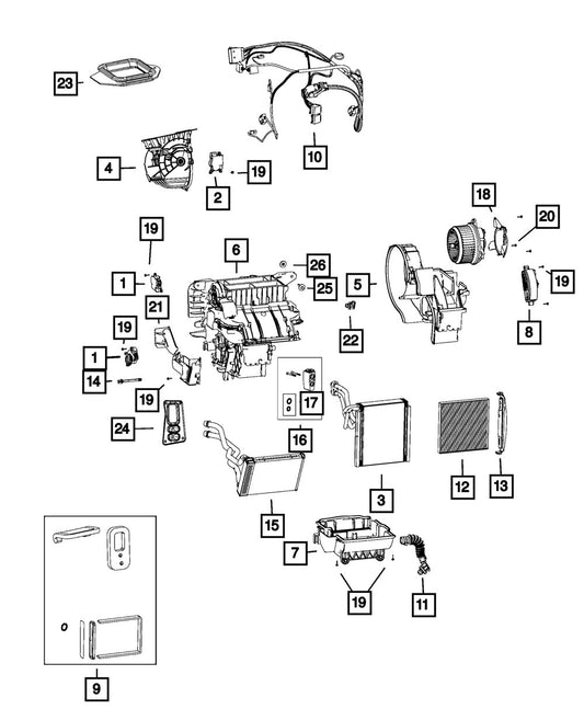 68197574AB A/C Expansion Valve