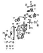 68227445AA Door Window Molding Screw - Direct Fit, Sold individually