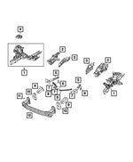 68243688AC Sport Utility Bumper Face Bar Reinforcement Beam
