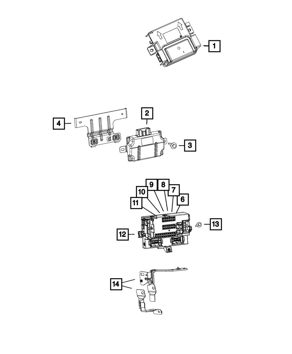 68273255AF Body Control Module - Direct Fit