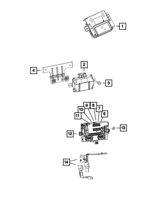 68273255AF Body Control Module - Direct Fit