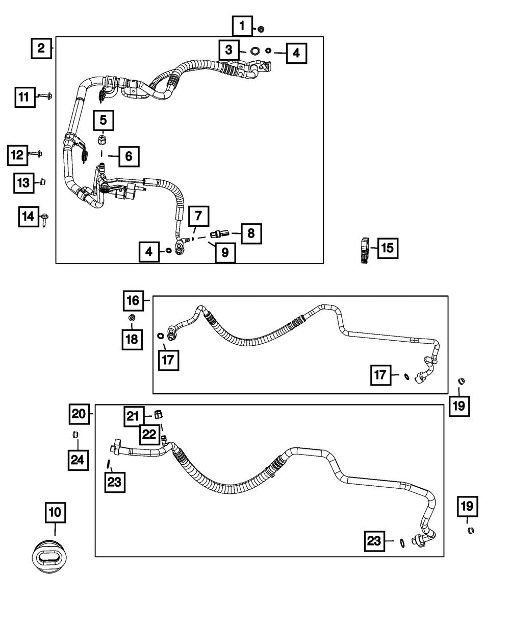 68277012AB A/C Receiver Drier - Direct Fit, Sold Individually