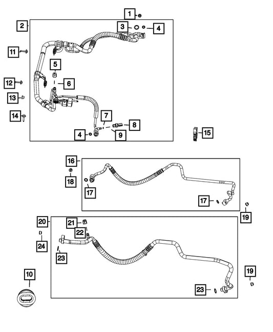 68277012AB A/C Receiver Drier - Direct Fit, Sold Individually