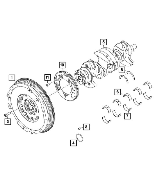 68334234AA Bolt - Direct Fit, Sold Individually