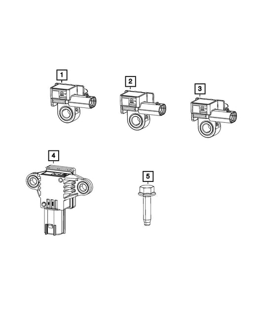 68370843AA Direct Fit Power Door Resistance Pinch Sensor, Sold Individually