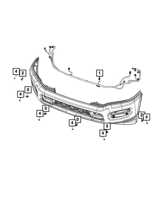 68377331AD Headlight Wiring Harness