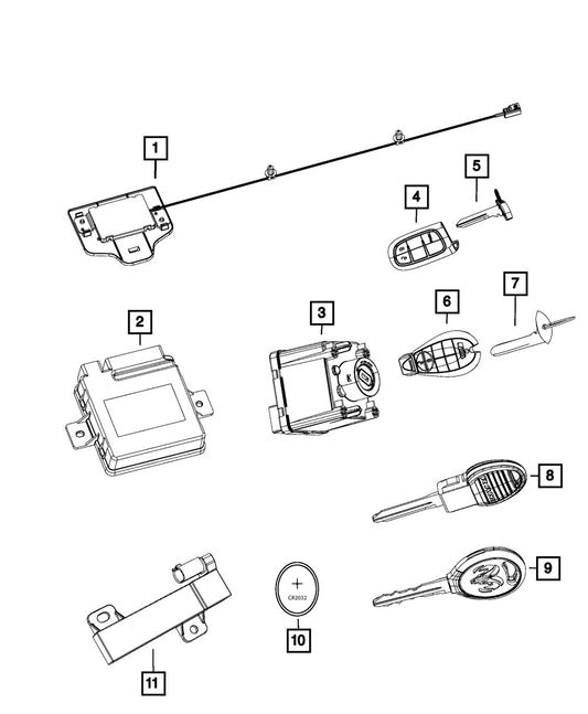 68395133AA Ignition Switch