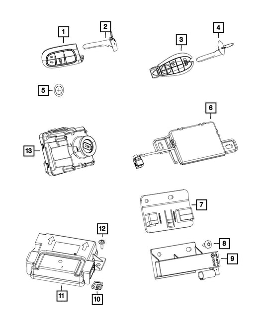 68395947AA Ignition Switch