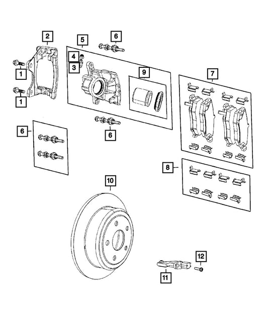 68412878AA Bolt - Direct Fit, Sold individually
