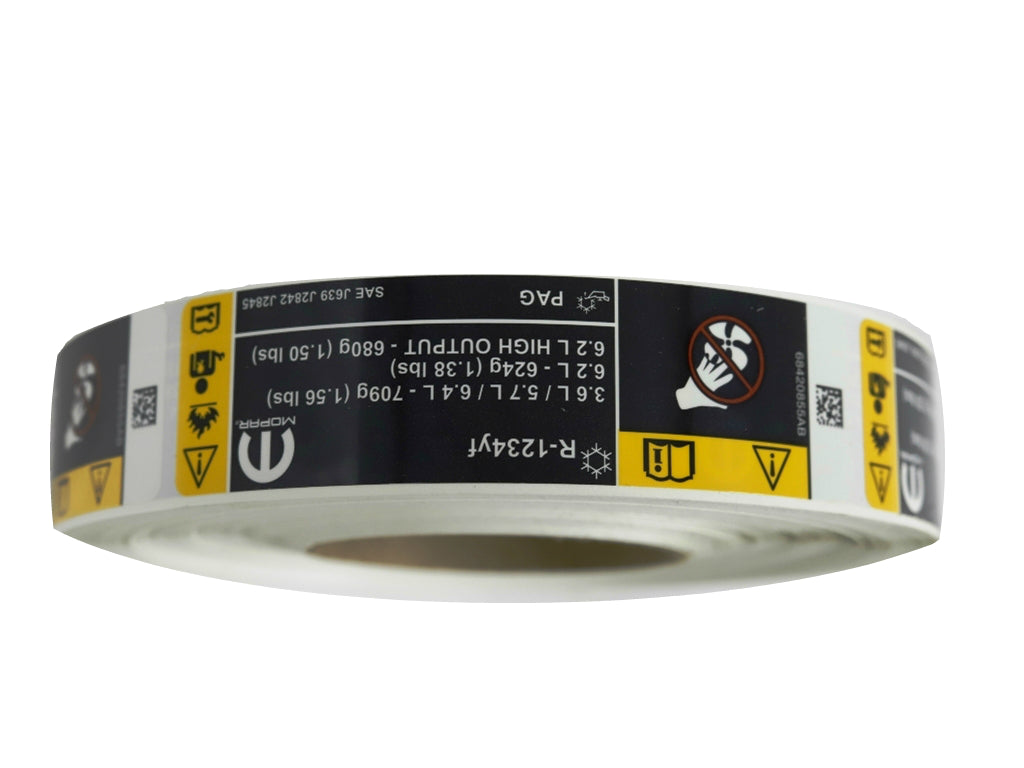 68420855AB A/C System Information Label