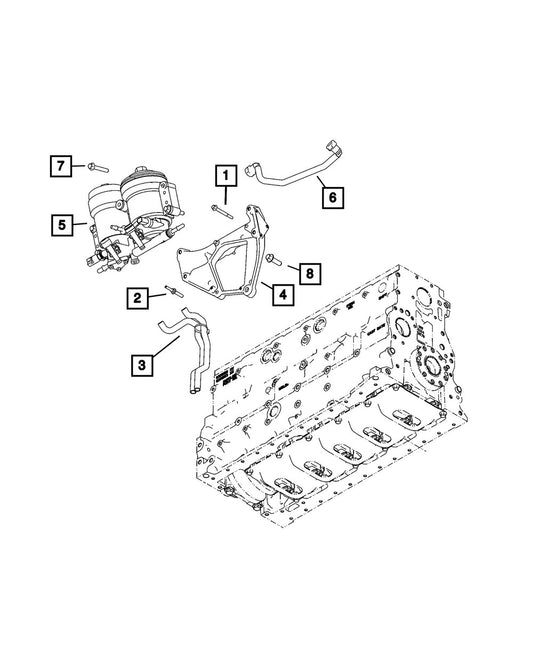 68447887AA Bolt - Direct Fit, Sold individually