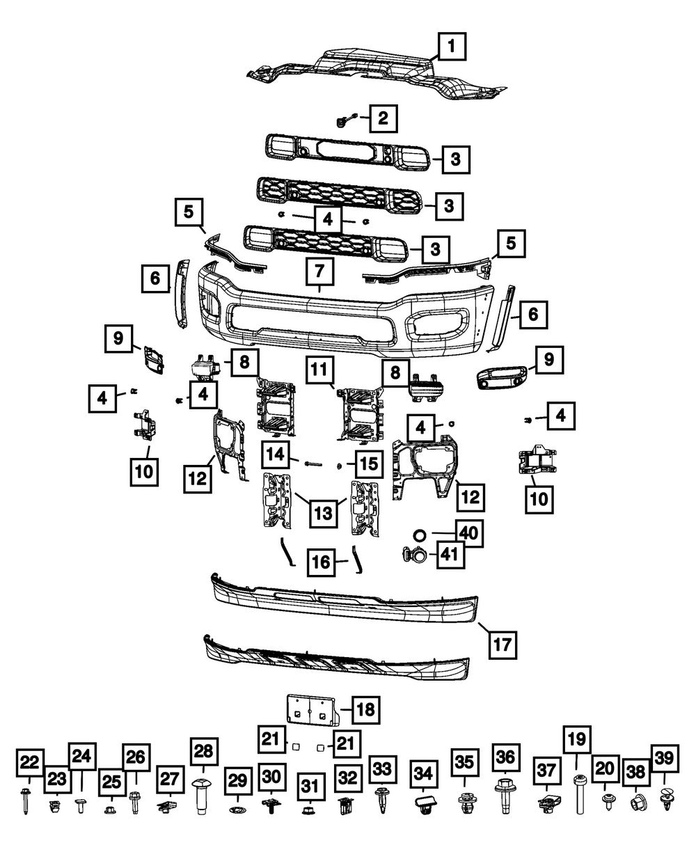 68449237AA Bumper Bracket