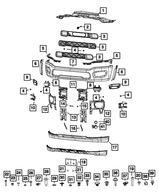 68449237AA Bumper Bracket