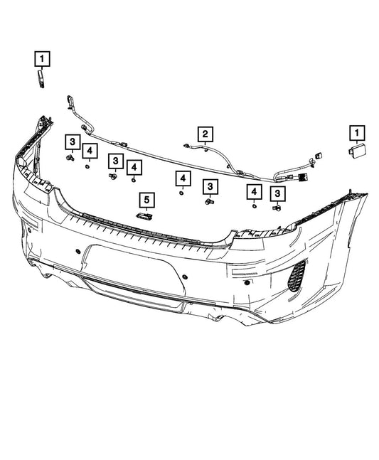 68449642AB Direct Fit Rear Light Harness Connector