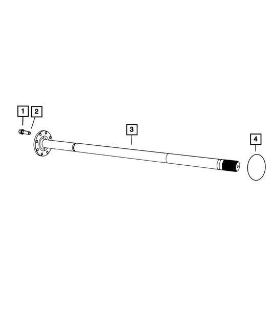 68455377AA Drive Shaft Bolt - Direct Fit, Sold individually