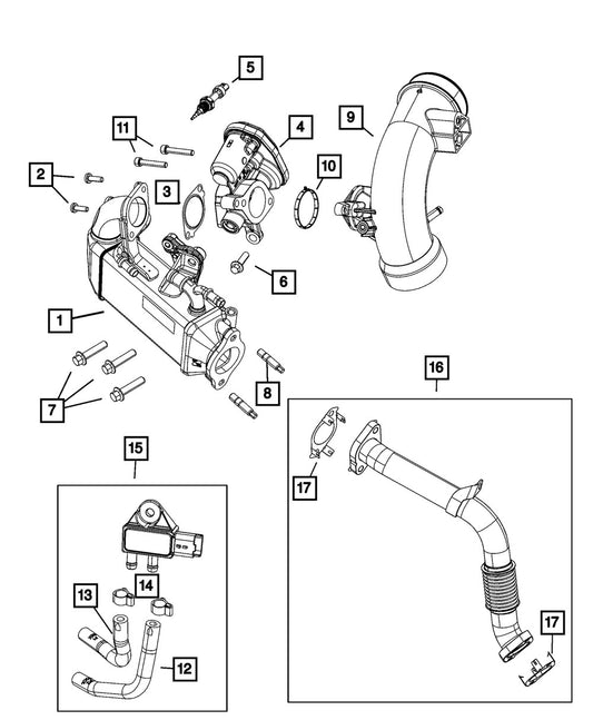 68492937AA Bolt - Direct Fit, Sold individually