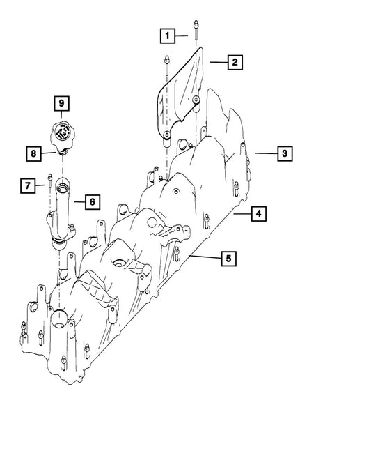 68543998AA Oil Filler Cap - Direct Fit