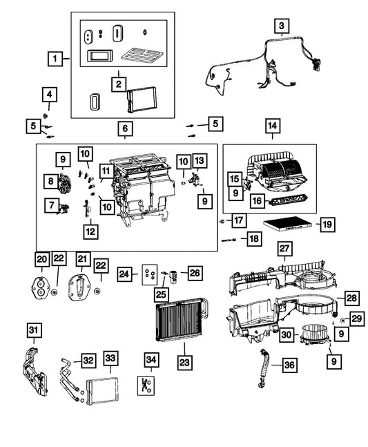 68597396AA Фильтр салонный