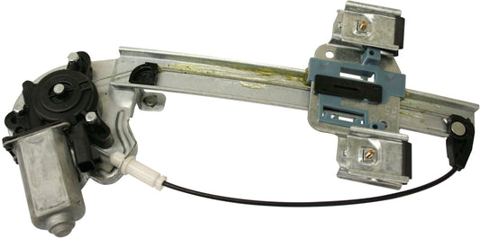 Rear, Passenger Side Power Window Regulator, With Motor