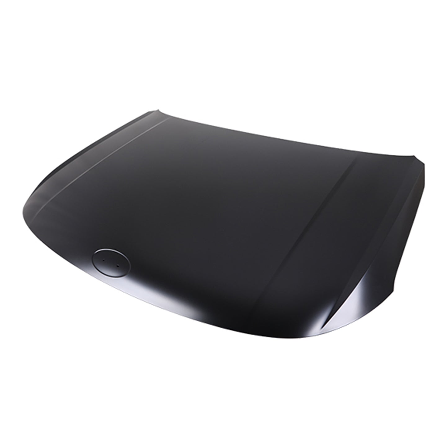 Factory Style Hood Aluminum Black, CAPA CERTIFIED