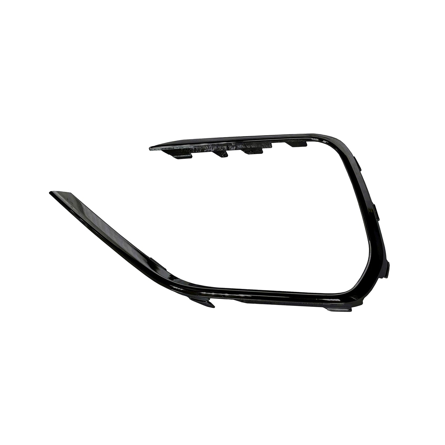 Front, Driver Side Bumper Trim, Gloss Black