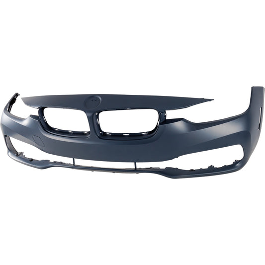 Front Primed Bumper Cover, Sport Line, For Models without M Sport Package, without Headlight Washer Holes