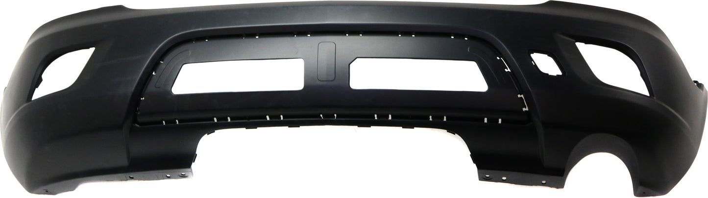 Rear Primed Bumper Cover, Without Parking Aid Sensor Holes, CAPA CERTIFIED