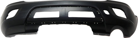 Rear Primed Bumper Cover, Without Parking Aid Sensor Holes, CAPA CERTIFIED