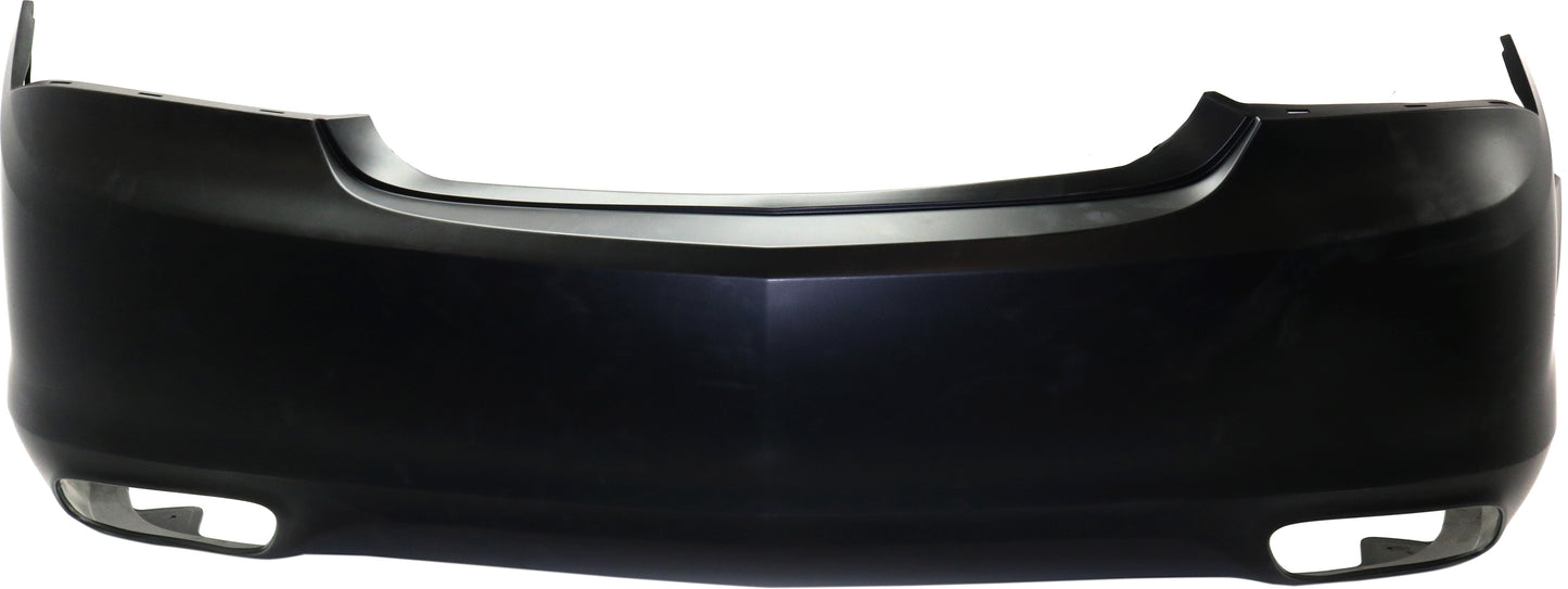 Rear Primed Bumper Cover, Base Model, Without Parking Aid Sensor Holes
