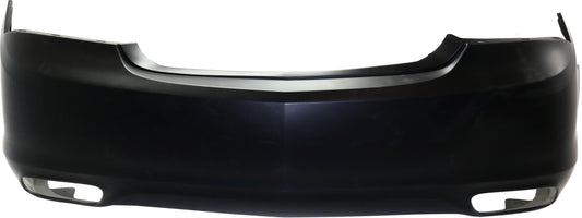 Rear Primed Bumper Cover, Base Model, Without Parking Aid Sensor Holes