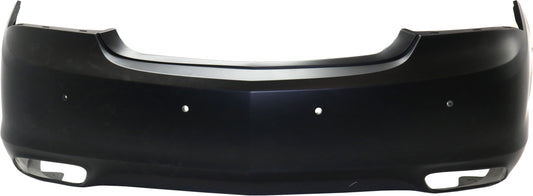 Rear Primed Bumper Cover, Premium Model, With Parking Aid Sensor Holes, Without Side Object Sensor Holes CAPA Certified