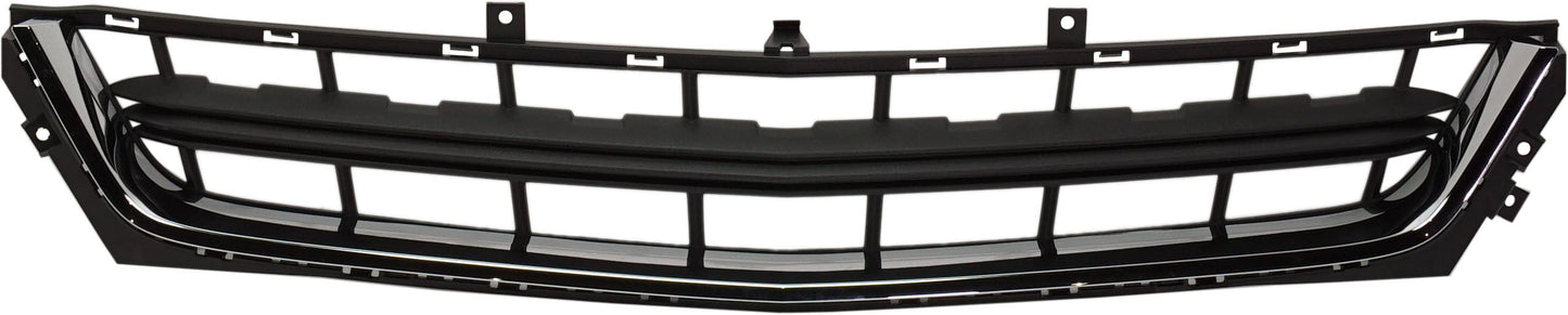 Front, Center Bumper Grille, Textured Dark Gray, CAPA Certified