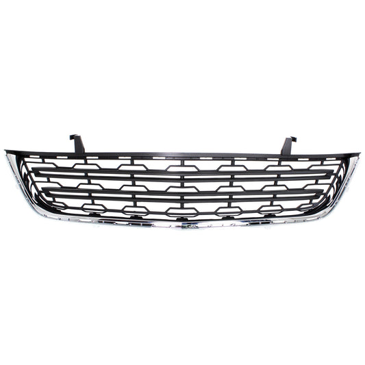 Front Bumper Grille, Textured, With Chrome Molding Trim