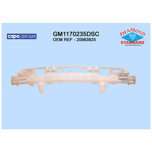 Rear Bumper Absorber CAPA Certified