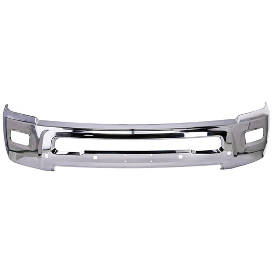 Front Bumper, Chrome, For Models with Fog Lights and Parking Aid Sensor